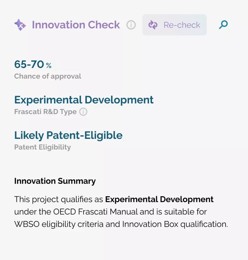 Innovation Box IP trail built as you work