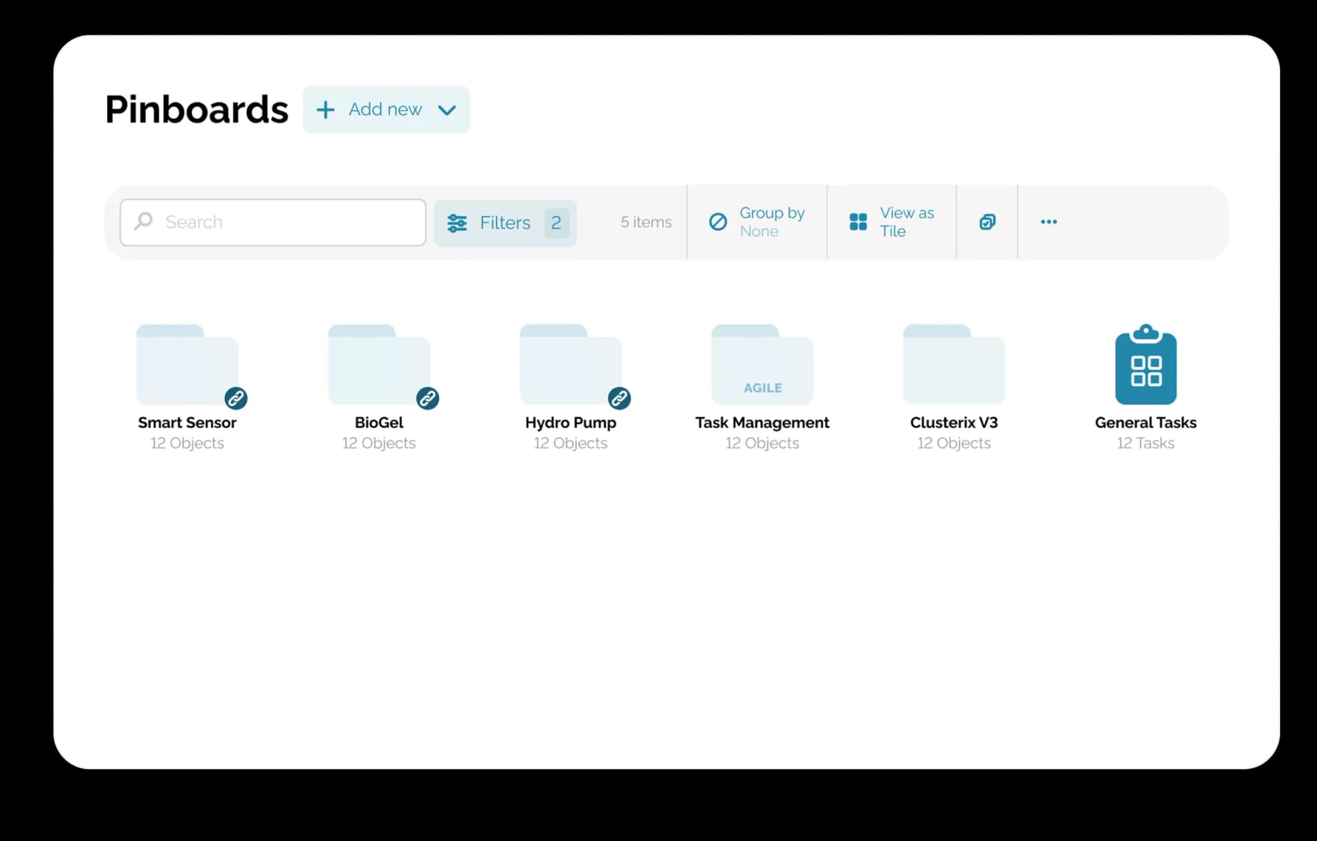 Pinboards for every project